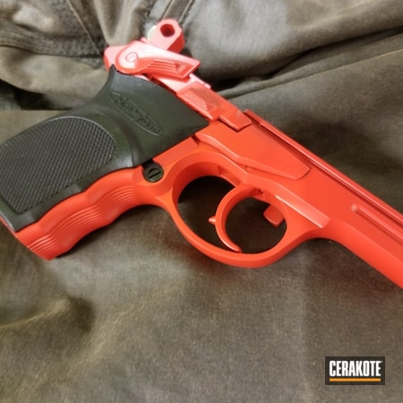 Powder Coating: Pistol,FIREHOUSE RED H-216,Firestorm