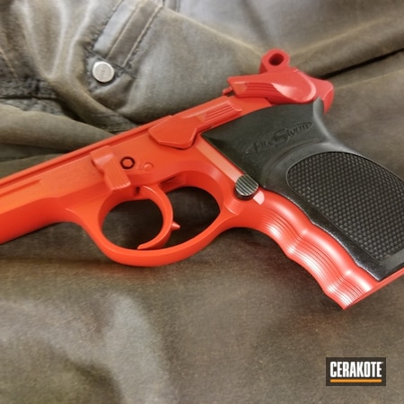 Powder Coating: Pistol,FIREHOUSE RED H-216,Firestorm