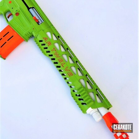 Powder Coating: Hunter Orange H-128,Bright White H-140,Shotgun,Zombie Green H-168,AR Twelve