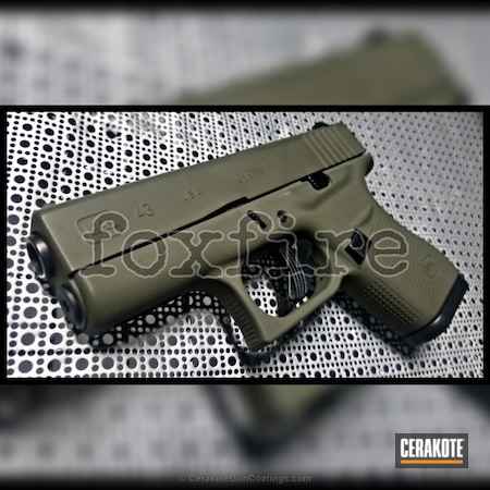 Powder Coating: Glock 43,Glock,Pistol,MAGPUL® O.D. GREEN H-232,Solid Tone