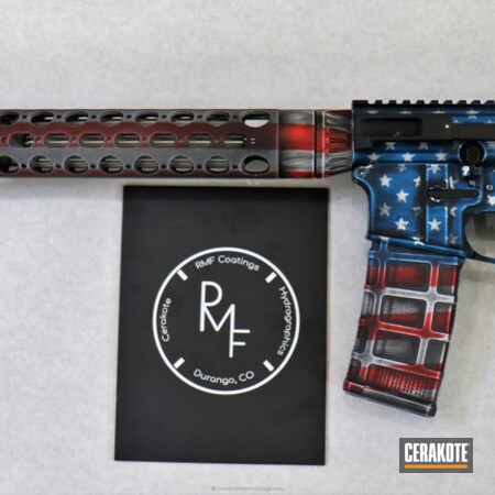 Powder Coating: Graphite Black H-146,Distressed,Snow White H-136,NRA Blue H-171,USMC Red H-167,Tactical Rifle,American Flag