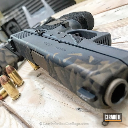 Powder Coating: Glock,Combat Grey H-130,Pistol,Burnt Bronze H-148,Stippled