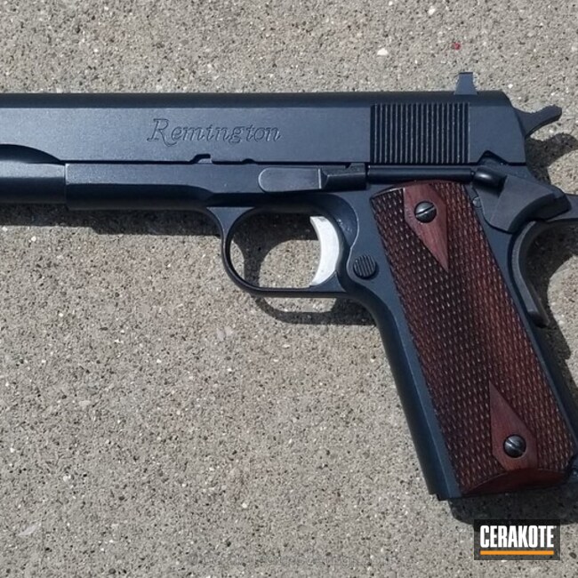 Remington 1911 R1 Handgun done in E-110 Midnight by JOHN BRUBAKER 