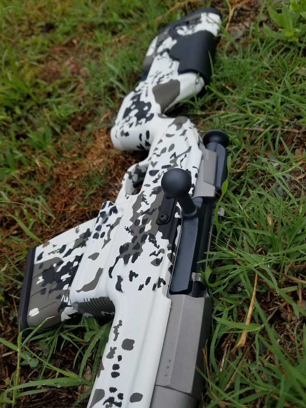 Custom Danish Camo on this Bolt Action Rifle by BRYAN WESTBROOK | Cerakote