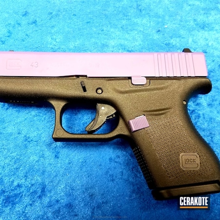 Powder Coating: Glock 43,Slide,Glock,Pistol,Bright Purple H-217,Gun Parts