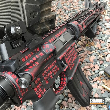 Powder Coating: Graphite Black H-146,Tactical Rifle,FIREHOUSE RED H-216,Custom,Cerakote France