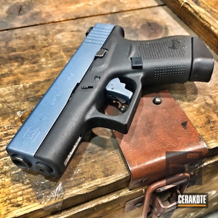 Powder Coating: Glock 43,Slide,Glock,Pistol,Blue Titanium H-185