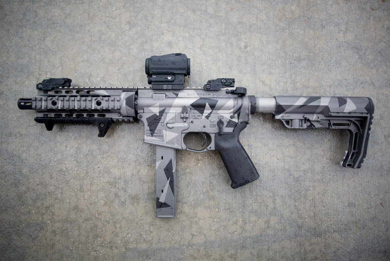 Aero Precision Rifle Build Finished in a Cerakote Splinter Camo by WEB ...