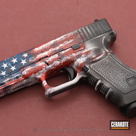Powder Coating: Glock,Pistol,Stormtrooper White H-297,USMC Red H-167,American Flag,Glock 17,Sky Blue H-169