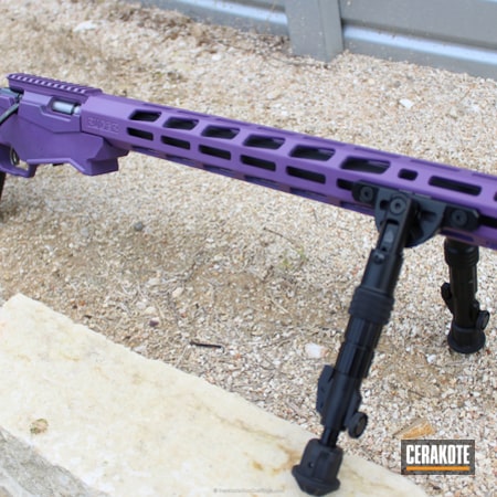 Powder Coating: Bright Purple H-217,Ruger,Solid Tone,Bolt Action Rifle