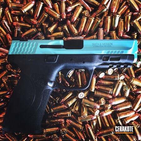 Powder Coating: Smith & Wesson,Pistol,M&P,Robin's Egg Blue H-175