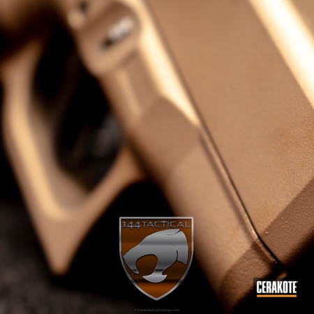 Powder Coating: Glock,Glock 26,Copper Brown H-149,Pistol,Custom Mix,Burnt Bronze H-148