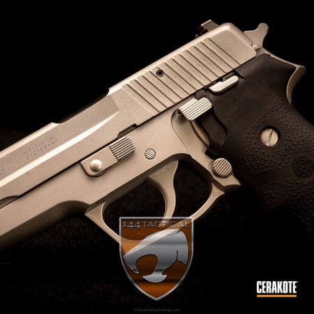 Powder Coating: Sig Sauer,Pistol,Sig Sauer P220,Gun Metal Grey H-219,Restoration