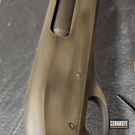 Powder Coating: Graphite Black H-146,Distressed,Shotgun,Remington 870,Remington,Sniper Green H-229,Burnt Bronze H-148