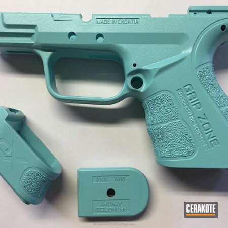 Powder Coating: Springfield XD,Springfield Armory,Robin's Egg Blue H-175,Solid Tone