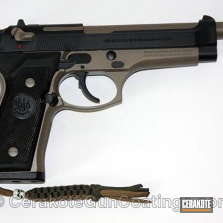 Powder Coating: Graphite Black H-146,Two Tone,Pistol,Beretta,Coyote Tan H-235