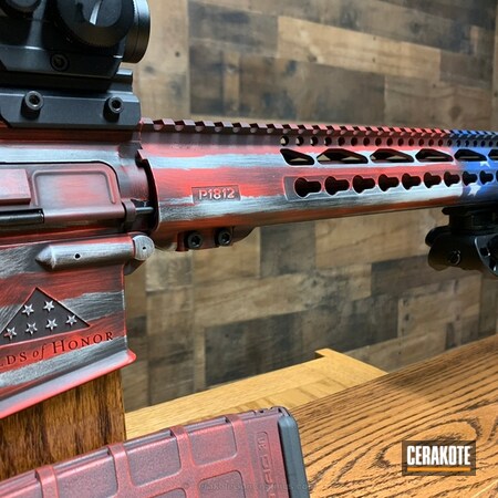 Powder Coating: Distressed,Snow White H-136,NRA Blue H-171,USMC Red H-167,Tactical Rifle,American Flag,Folds of Honor