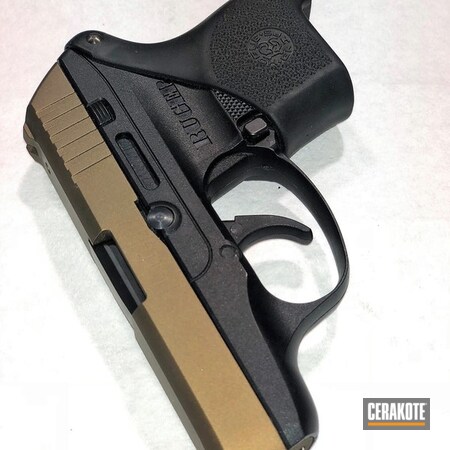 Powder Coating: LCP,Two Tone,Pistol,Ruger,Burnt Bronze H-148