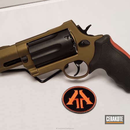 Powder Coating: Graphite Black H-146,No More Rust,Revolver,Taurus,Burnt Bronze H-148,45lc,.410