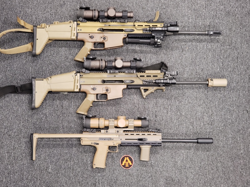 Baby Scar Gun 6 Custom Coated FN Herstal SCAR Rifles by WEB USER Cerakote