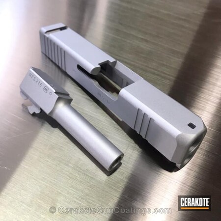 Powder Coating: Satin Aluminum H-151,Glock,Gun Parts