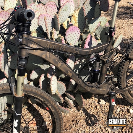 Powder Coating: Graphite Black H-146,Bike Frame,Mountain Bike,Knolly,Burnt Bronze H-148,More Than Guns