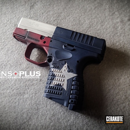 Powder Coating: KEL-TEC® NAVY BLUE H-127,Springfield XDS,Texas Flag,Distressed Texas Flag,Snow White H-136,Pistol,Springfield Armory,FIREHOUSE RED H-216,Battleworn,Springfield XDS-9,Lone Star State