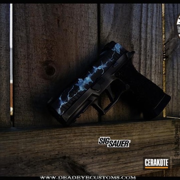 Cerakoted Custom Mixed And Finished Sig Sauer Handgun