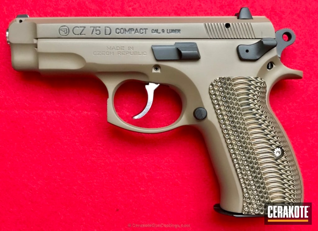 Cz 75 D Compact In H 261 Glock Fde By Web User Cerakote