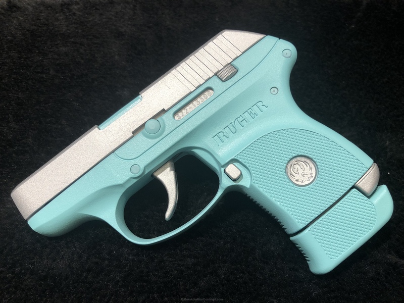 Two Toned Ruger Handgun in Satin Aluminum and Robin's Egg Blue by WEB ...