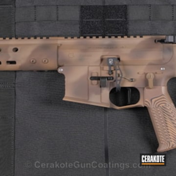 Cerakoted Alberta Tactical Rifle In A Custom Cerakote Camo Finish
