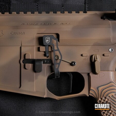 Powder Coating: Graphite Black H-146,Alberta Tactical Rifle,Custom Camo,Tactical Rifle,AR-15,Flat Dark Earth H-265,ATACS,Mud Brown H-225