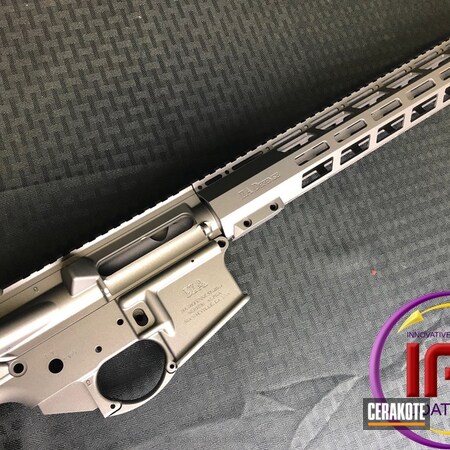 Powder Coating: Tactical Rifle,Tungsten H-237,Solid Tone,Upper / Lower / Handguard