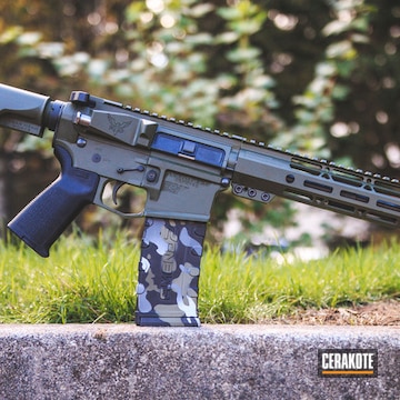 Cerakoted Northtech Defense Rifle Coated In H-232 Magpul O.d. Green