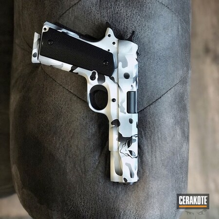 Powder Coating: Bright White H-140,Graphite Black H-146,1911,Handguns,Pistol,MultiCam,BATTLESHIP GREY H-213,Camo,Rock Island Armory,Snow Camo,MAD Land Camo,Alien Gear
