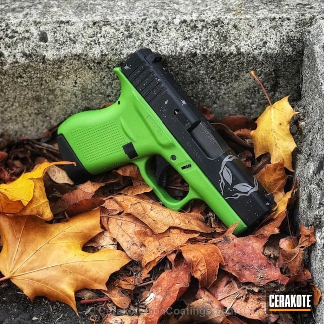 Cerakoted Two Tone Glock 43 Handgun