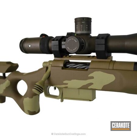 Powder Coating: Desert Sage H-247,Proof Research,Custom Camo,Tactical Rifle,Bolt Action Rifle,Vortex,Custom Rifle,MAGPUL® FLAT DARK EARTH H-267