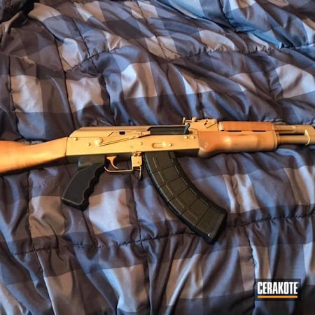 Powder Coating: Gold H-122,AK Rifle,Gun Parts