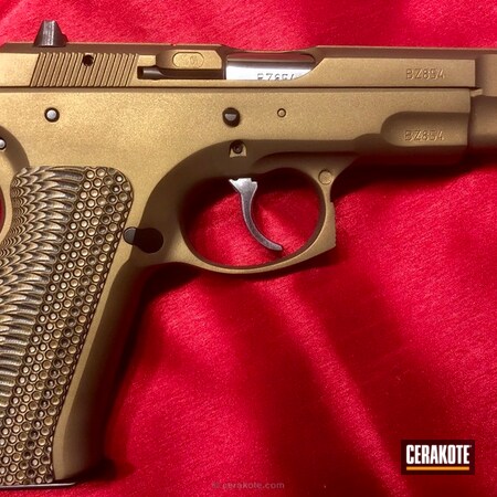 Powder Coating: Pistol,CZ,Burnt Bronze H-148,Solid Tone