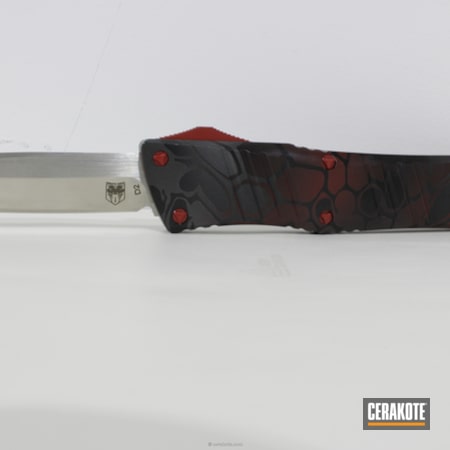 Powder Coating: Graphite Black H-146,Typhon Kryptek,Knife Handles,FIREHOUSE RED H-216,More Than Guns,Switchblade,Bull Shark Grey H-214
