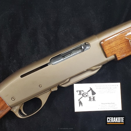 Powder Coating: Midnight Bronze H-294,Shotgun,Remington 7400,Remington