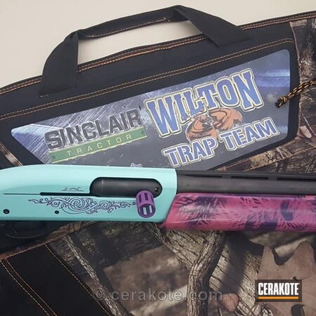 Powder Coating: Shotgun,Wild Purple H-197,Remington,Robin's Egg Blue H-175,Remington 1100