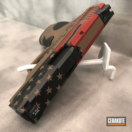 Powder Coating: Graphite Black H-146,Crimson H-221,Smith & Wesson M&P Shield,Preamble,American Flag,MAGPUL® FLAT DARK EARTH H-267