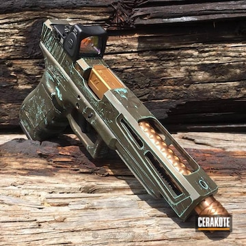 Cerakoted Custom Steampunk Glock Handgun