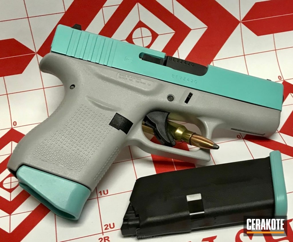 Glock 43 Handgun in a Two Tone Finish by WEB USER | Cerakote