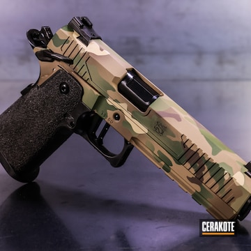 Cerakoted Custom Handgun In A Multicam Finish