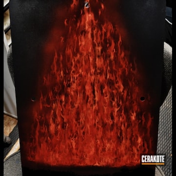 Cerakoted Custom Mixed Cerakote Fire Test Panel