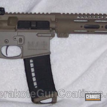 Cerakoted H-146 Graphite Black With H-235 Coyote Tan