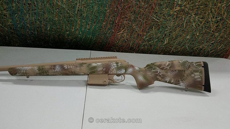 Bolt Action Rifle in a Kryptek Finish by ETHAN | Cerakote