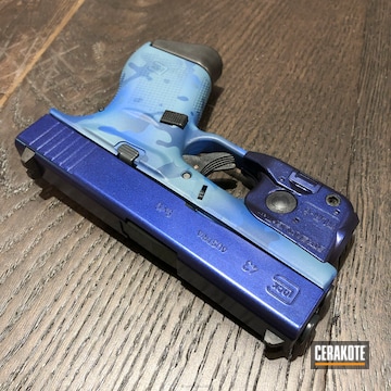 Cerakoted Glock 43 In A Custom Blue Gun Candy Finish